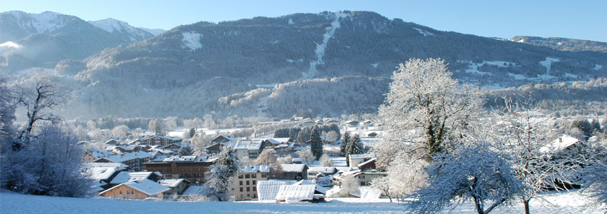 The view of the Samoens town
